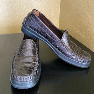 Stuart Weitzman Crocodile Loafers
